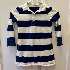 Crewcuts Navy and White Striped Dress